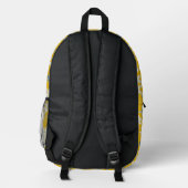 Jazmin Focus Yellow Bedruckter Rucksack (Rückseite)
