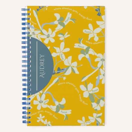JAZMIN FOCUS YELLOW NOTIZBLOCK (Vorderseite)