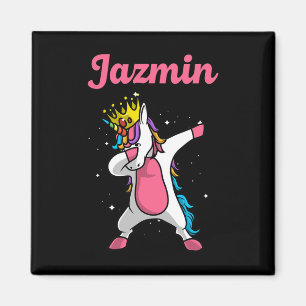 Jazmin Gift Name Personalisiert Geburtstag Dabbing Magnet