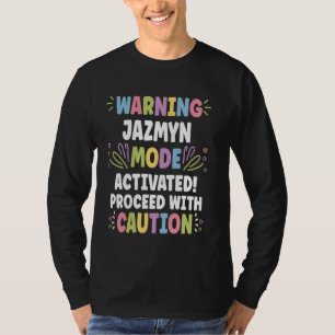 JAZMYN Personalisiert Name Funny Niedlich Custom J T-Shirt