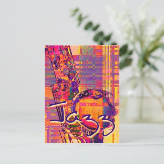 Jazz13 Postkarte (Stehend Vorderseite)