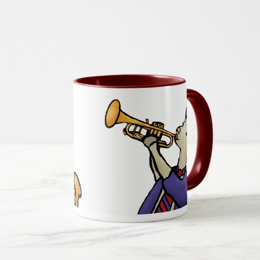 Jazz 11 oz Tasse (VorderseiteRechts)