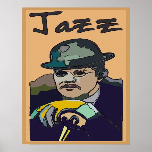 Jazz Abstrakt Poster (Vorne)