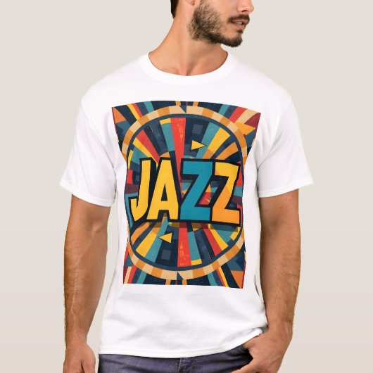 Jazz abstrakt T-Shirt (Vorderseite)