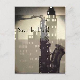 Jazz Age Art Deco Unbekannter Monte Boglia Einladungspostkarte