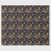 Jazz Age Celebration Pattern Geschenkpapier (Flach)