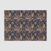 Jazz Age Celebration Pattern Seidenpapier (Vorderseite)