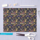 Jazz Age Celebration Pattern Seidenpapier (Handwerk)
