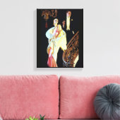 Jazz Age Couple Stretched Canvas Print Leinwanddruck (Insitu (Wohnzimmer))