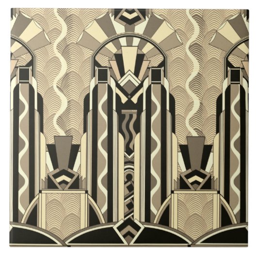 Jazz Age Deko Fliese (Vorderseite)