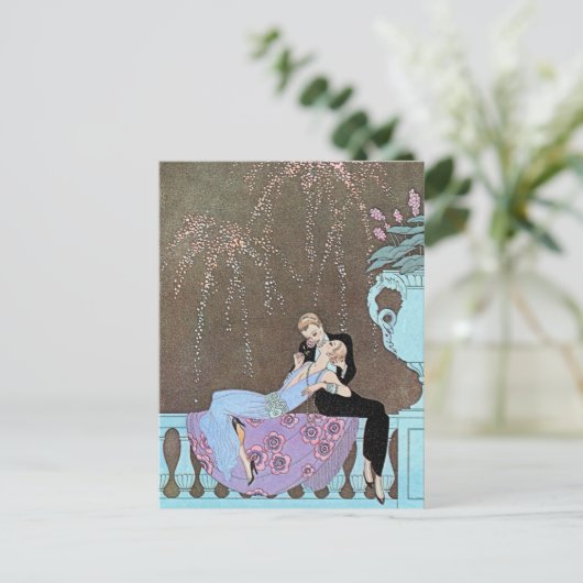 Jazz Age Fireworks Postkarte (Stehend Vorderseite)