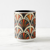 Jazz Age Glam Repeat Pattern Tasse (Zentrum)
