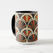 Jazz Age Glam Repeat Pattern Tasse (Vorderseite Links)