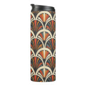 Jazz Age Glam Repeat Pattern Thermosbecher (Nach rechts gedreht)