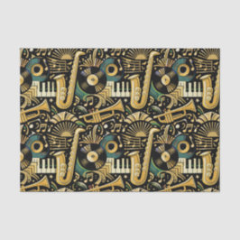 Jazz Age Musikmuster Seidenpapier