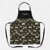 Jazz Age New Year Pattern Personalized Schürze (Vorderseite)