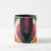 Jazz Age Retro Abstract Design Tasse (Zentrum)