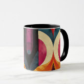 Jazz Age Retro Abstract Design Tasse (VorderseiteRechts)