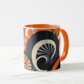 Jazz Age Retro Design Tasse (VorderseiteRechts)
