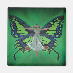Jazz Age Showgirl Flapper Weekend Butterfly Wings Magnet