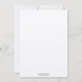 Jazz Alter Schwarz geometrische Kunst Deko Hochzei Einladung (Rückseite)