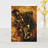 Jazz-Arbeitskarte Karte (Gelbe Blume)