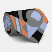 Jazz Art Deco Muster Krawatte (Gerollt)