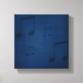 Jazz auf blau ummantelte Canvas Print Leinwanddruck (Vorderseite)