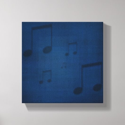 Jazz auf blau ummantelte Canvas Print Leinwanddruck (Vorderseite)