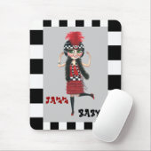 Jazz Baby Roaring '20s Flapper Mousepad (Mit Mouse)