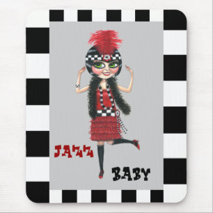 Jazz Baby Roaring '20s Flapper Mousepad