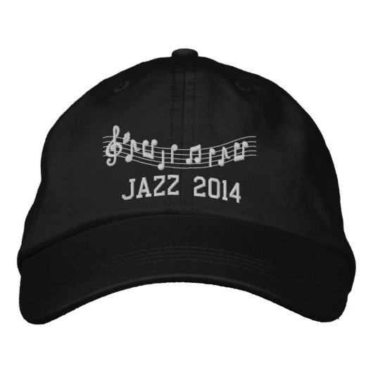 Jazz Band 2014 bestickte Musikhütte Baseballkappe (Vorderseite)