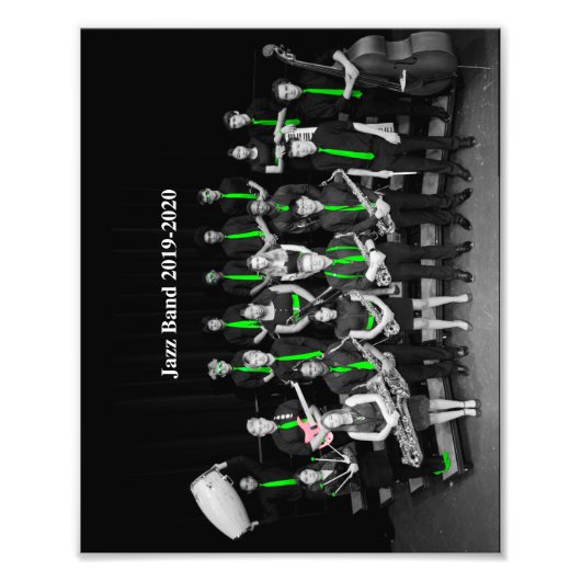 Jazz Band 2019-2020 B&W Fotodruck (Vorne)