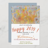 Jazz Band 2019 PARTY INVITE Einladung (Vorne/Hinten)