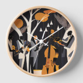 Jazz Band Clock Uhr (Vorderseite)