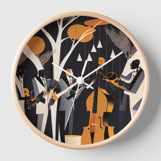 Jazz Band Clock Uhr (Vorderseite)