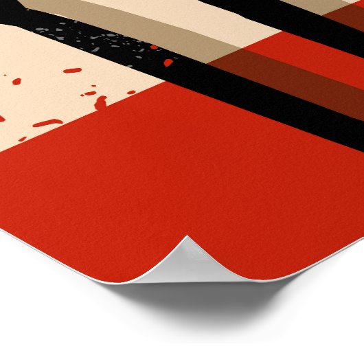 Jazz Band Cool Vintage Poster (Ecke)