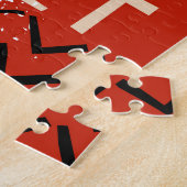 Jazz Band Cool Vintage Poster Puzzle (Seite)