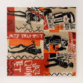 Jazz Band Cool Vintage Poster Puzzle (Horizontal)