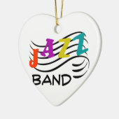 Jazz-Band Keramik Ornament (Links)