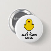 Jazz-Band-Küken Button (Vorne & Hinten)