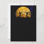 Jazz Band Moon Birthday Einladung (Rückseite)