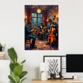 Jazz Band Performance Poster (Heimbüro)