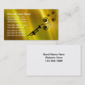 Jazz-Band-Visitenkarten Visitenkarte (Vorne/Hinten)