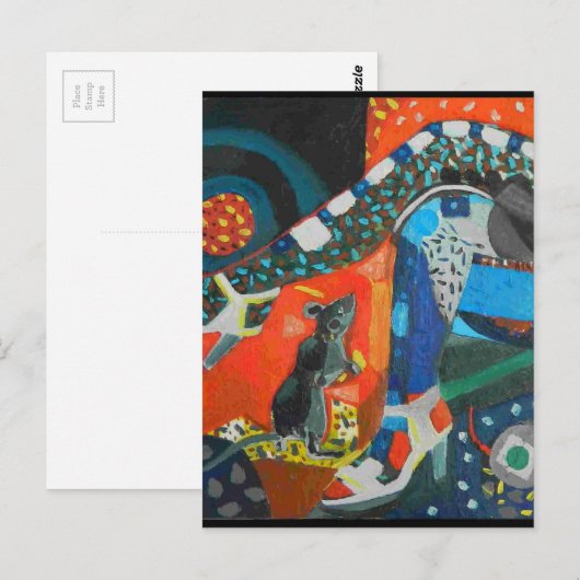 Jazz Bar Postkarte (Vorne/Hinten)