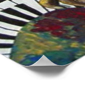 Jazz Bass Trumpet Piano Art Poster (Ecke)