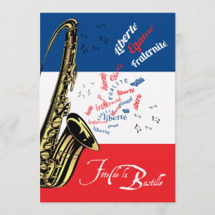 Jazz-Bastille-Tag-Einladung 14. Juli Einladung