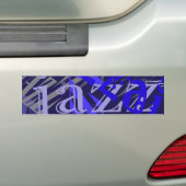 Jazz Blue auf Blue Autoaufkleber (Auf Auto)