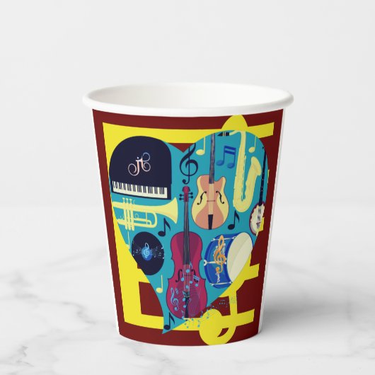 Jazz Blues Pappbecher (Rückseite)