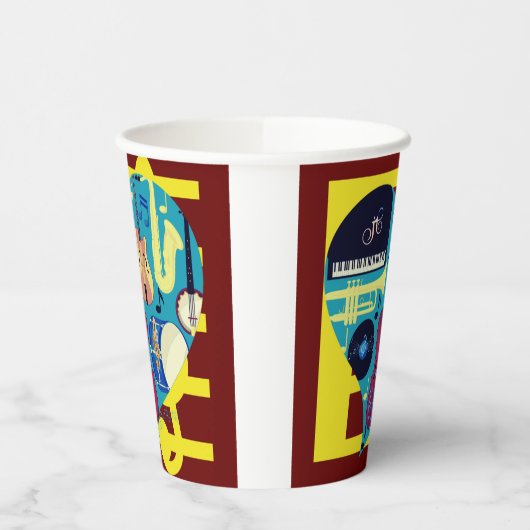 Jazz Blues Pappbecher (Links)